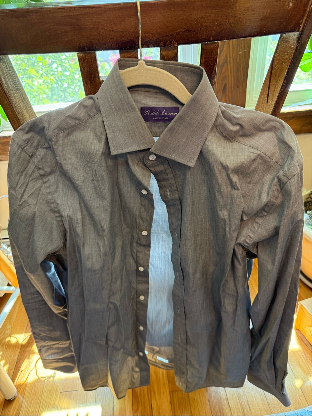 Ralph Lauren purple label Button-Up Shirt in  blue-Gray